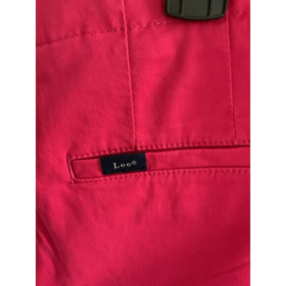 NWT Lee HOT  PINK Chino Bermuda  Shorts 9" Inseam Women's Size 10M - Picture 5 of 8